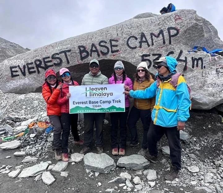 Everest Base Camp trek in winter