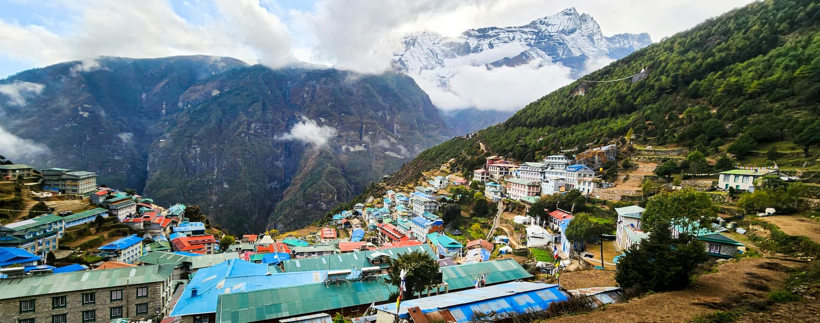 Namche Bazaar view
