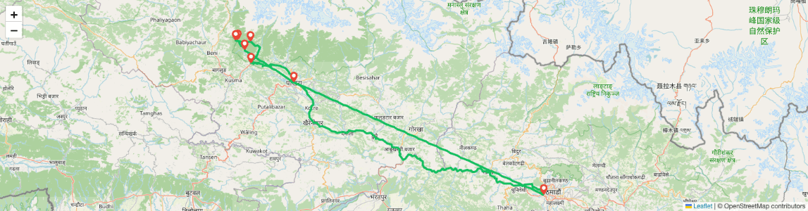 Poon hill Luxury Trek Map