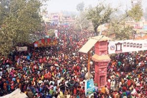 Thousands of people attending the Gadhimai festival